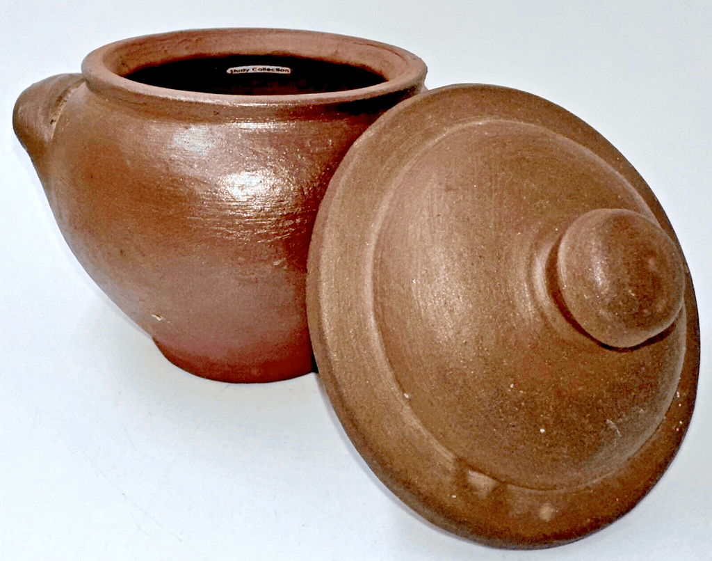 Vtg Antique Clay Pottery Lidded Sugar Bowl Jefferson Foundation Study Collection - AntiquesEtceteraVtg Antique Clay Pottery Lidded Sugar Bowl Jefferson Foundation Study CollectionUnbrandedAntiquesEtcetera