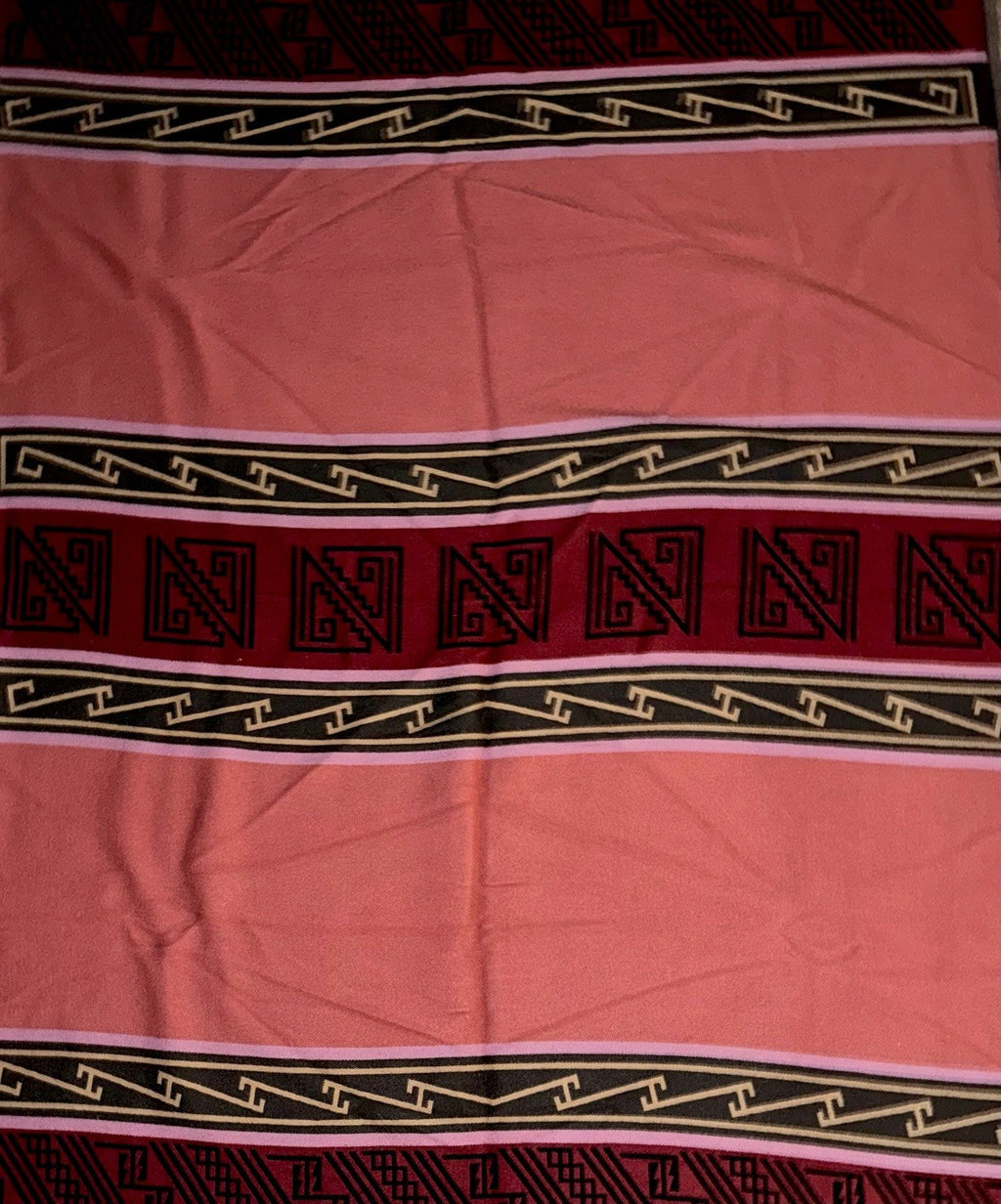 Vtg Wool Rug / Blanket Native American Style Vibrant Geometric 66 x 81 Banded - AntiquesEtceteraVtg Wool Rug / Blanket Native American Style Vibrant Geometric 66 x 81 BandedHandmadeAntiquesEtcetera