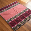 Vtg Wool Rug / Blanket Native American Style Vibrant Geometric 66 x 81 BandedAntiquesEtcetera
