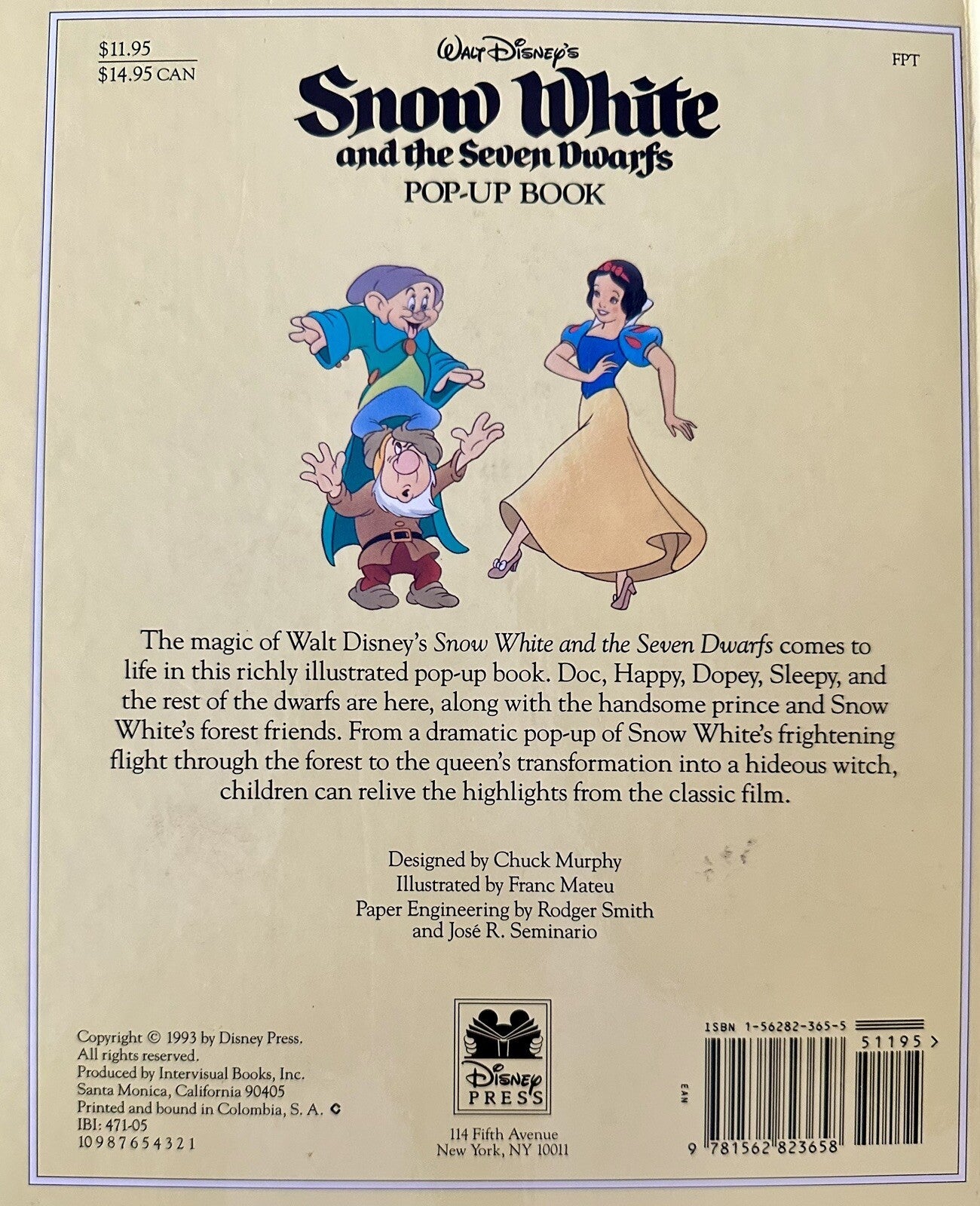Walt Disney's Snow White and the Seven Dwarfs: Pop Up Book Hardcover 1993 - AntiquesEtceteraWalt Disney's Snow White and the Seven Dwarfs: Pop Up Book Hardcover 1993DisneyAntiquesEtcetera