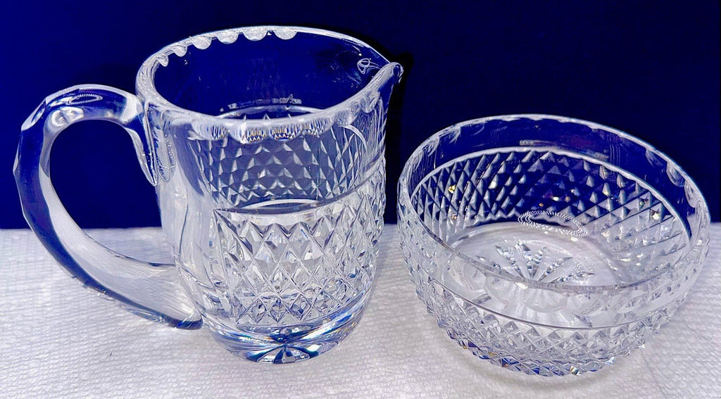 Waterford Crystal Creamer and Open Sugar Set from Collection Vintage - AntiquesEtceteraWaterford Crystal Creamer and Open Sugar Set from Collection VintageWaterfordAntiquesEtcetera