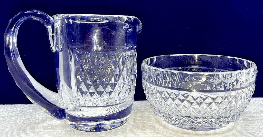 Waterford Crystal Creamer and Open Sugar Set from Collection Vintage - AntiquesEtceteraWaterford Crystal Creamer and Open Sugar Set from Collection VintageWaterfordAntiquesEtcetera