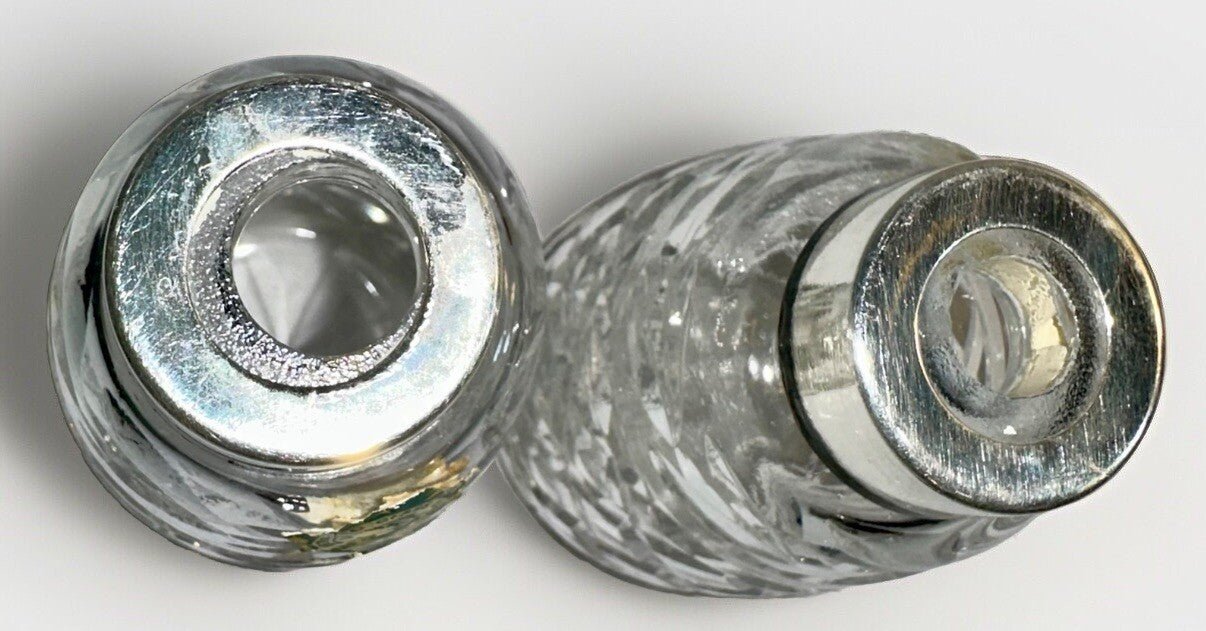 Waterford Crystal Glandore Salt & Pepper Shaker Set with EPNS Silver - Plated Lids - AntiquesEtceteraWaterford Crystal Glandore Salt & Pepper Shaker Set with EPNS Silver - Plated LidsWaterfordAntiquesEtcetera