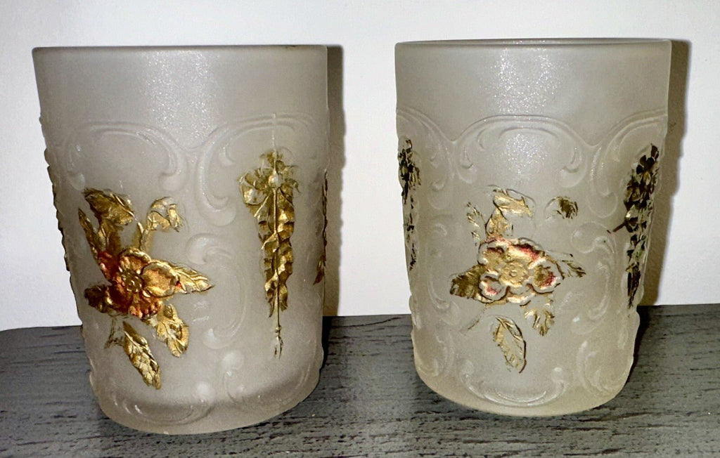 Wild Rose & Bowknot Sultan OMN Creamer Sugar Tumblers Minnesota Glass Museum - AntiquesEtceteraWild Rose & Bowknot Sultan OMN Creamer Sugar Tumblers Minnesota Glass MuseumAntiquesEtceteraAntiquesEtcetera