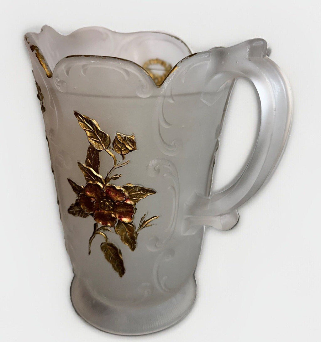 Wild Rose & Bowknot Sultan OMN Pitcher Antique McKee Minnesota Glass Museum - AntiquesEtceteraWild Rose & Bowknot Sultan OMN Pitcher Antique McKee Minnesota Glass MuseumAntiquesEtceteraAntiquesEtcetera