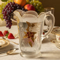 Wild Rose & Bowknot Sultan OMN Pitcher Antique McKee Minnesota Glass MuseumAntiquesEtcetera