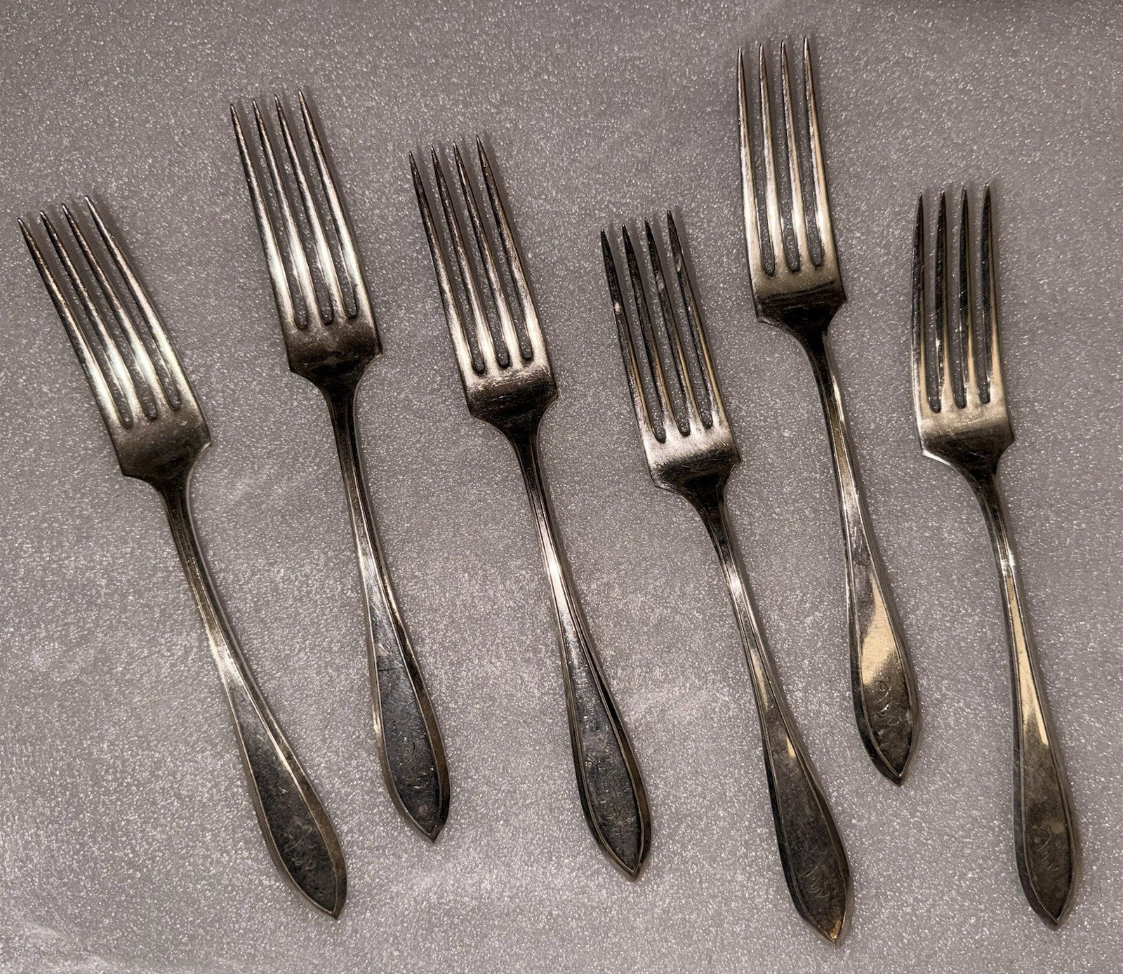 Wm Rogers X12 Pat '18 Silverplate Flatware Set Service for 6 Insico Knife Blades - AntiquesEtceteraWm Rogers X12 Pat '18 Silverplate Flatware Set Service for 6 Insico Knife BladesWm. A RogersAntiquesEtcetera