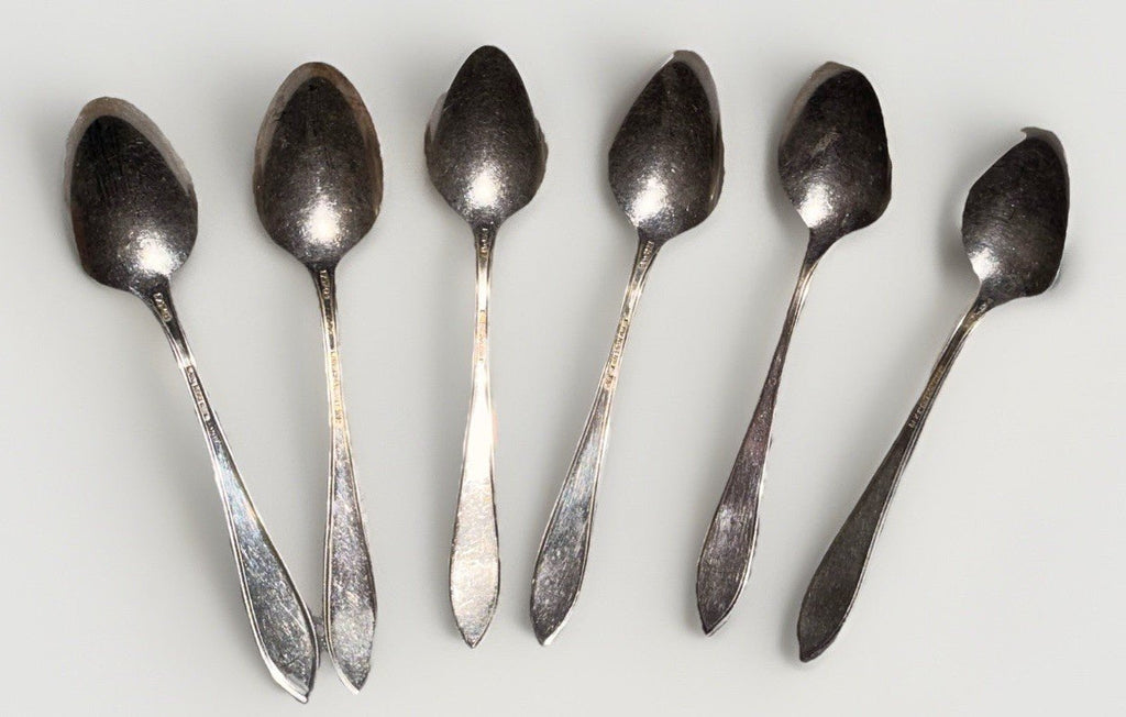 Wm Rogers X12 Pat '18 Silverplate Flatware Set Service for 6 Insico Knife Blades - AntiquesEtceteraWm Rogers X12 Pat '18 Silverplate Flatware Set Service for 6 Insico Knife BladesWm. A RogersAntiquesEtcetera
