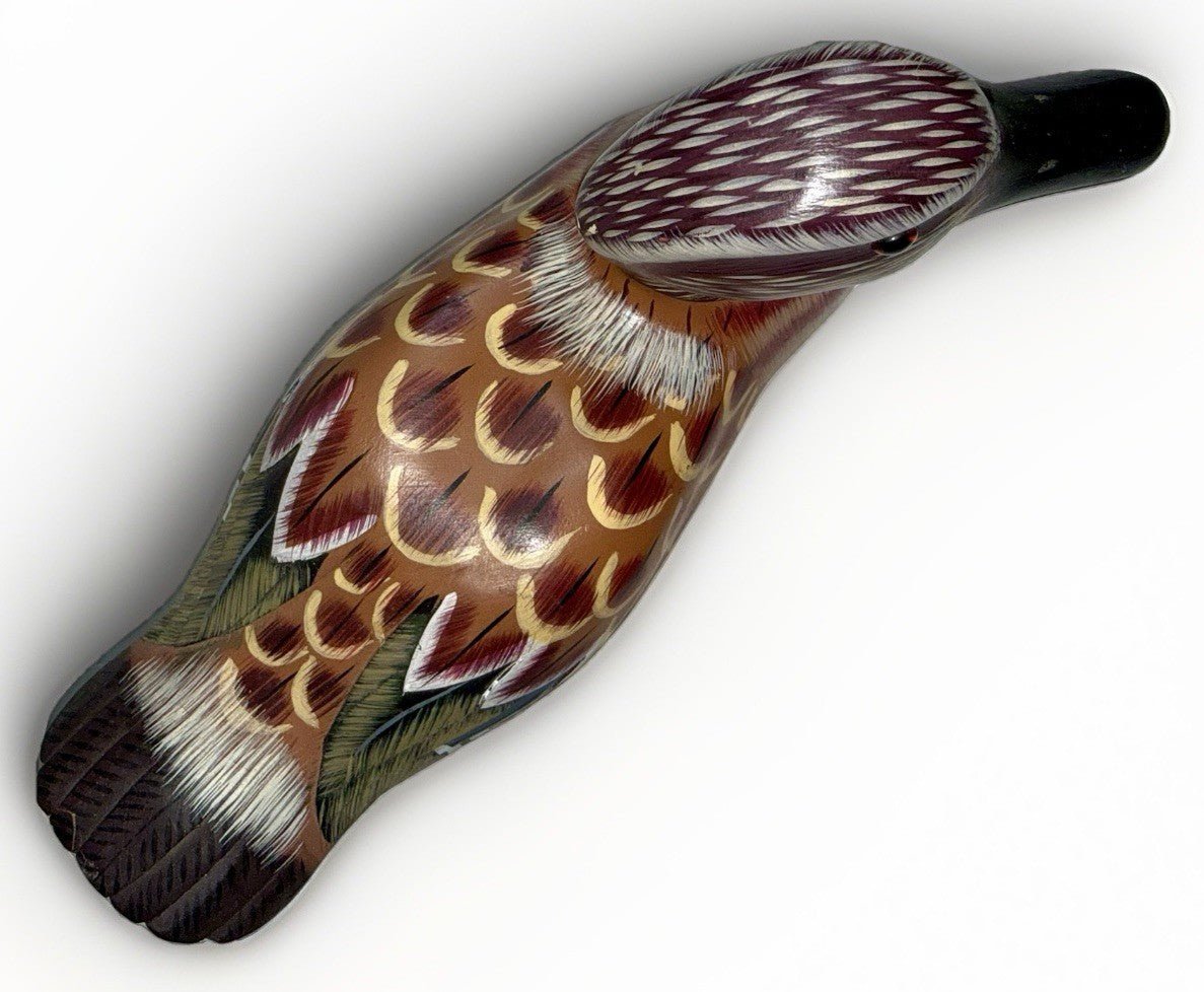 Wooden Handpainted Mandarin Duck / Drake w/ Glass Eyes Decorative Decoy - AntiquesEtceteraWooden Handpainted Mandarin Duck / Drake w/ Glass Eyes Decorative DecoyUnbrandedAntiquesEtcetera