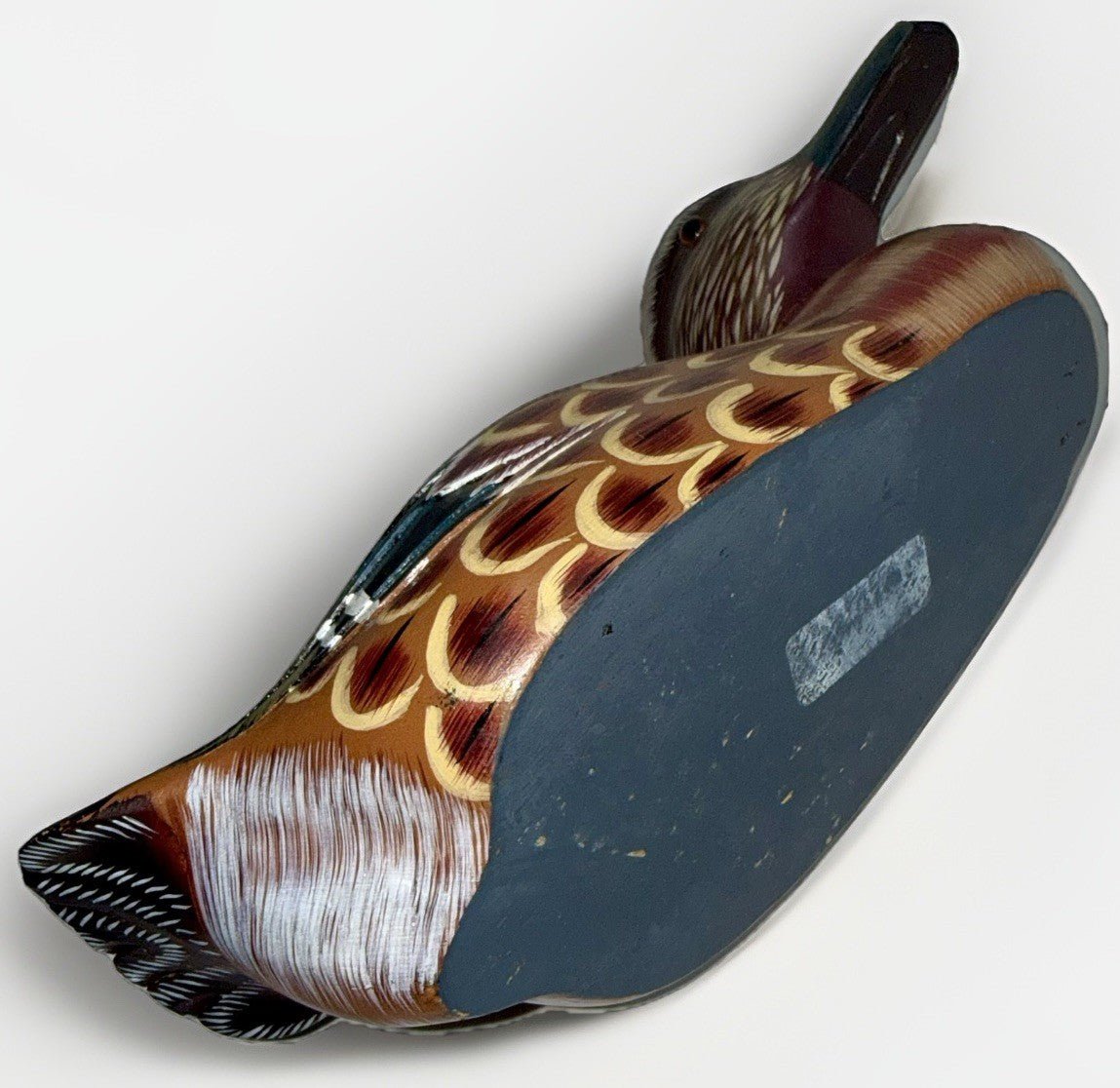 Wooden Handpainted Mandarin Duck / Drake w/ Glass Eyes Decorative Decoy - AntiquesEtceteraWooden Handpainted Mandarin Duck / Drake w/ Glass Eyes Decorative DecoyUnbrandedAntiquesEtcetera
